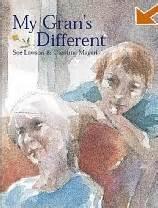 Cover of My Gran's Different showing a watercolour style painting of a grandmother and her grandson