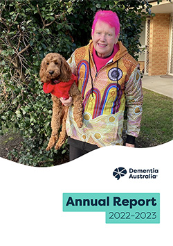 Cover of the Dementia Australia Annual Report for 2022-2023