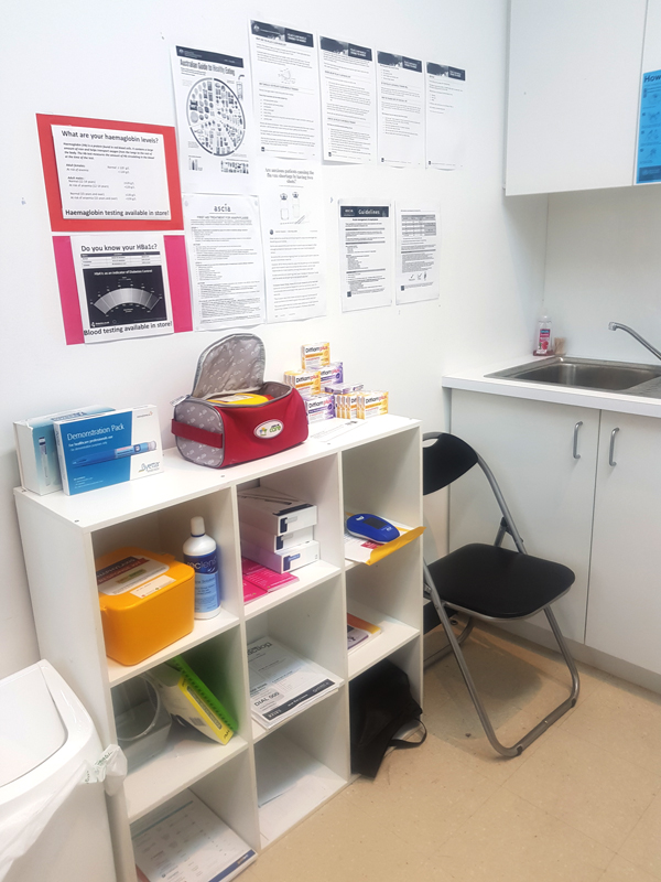 The Priceline Beaumaris Clinic room before changes were made.