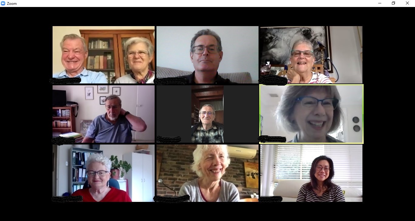 A screenshot of the Dcaf Connections Zoom chat