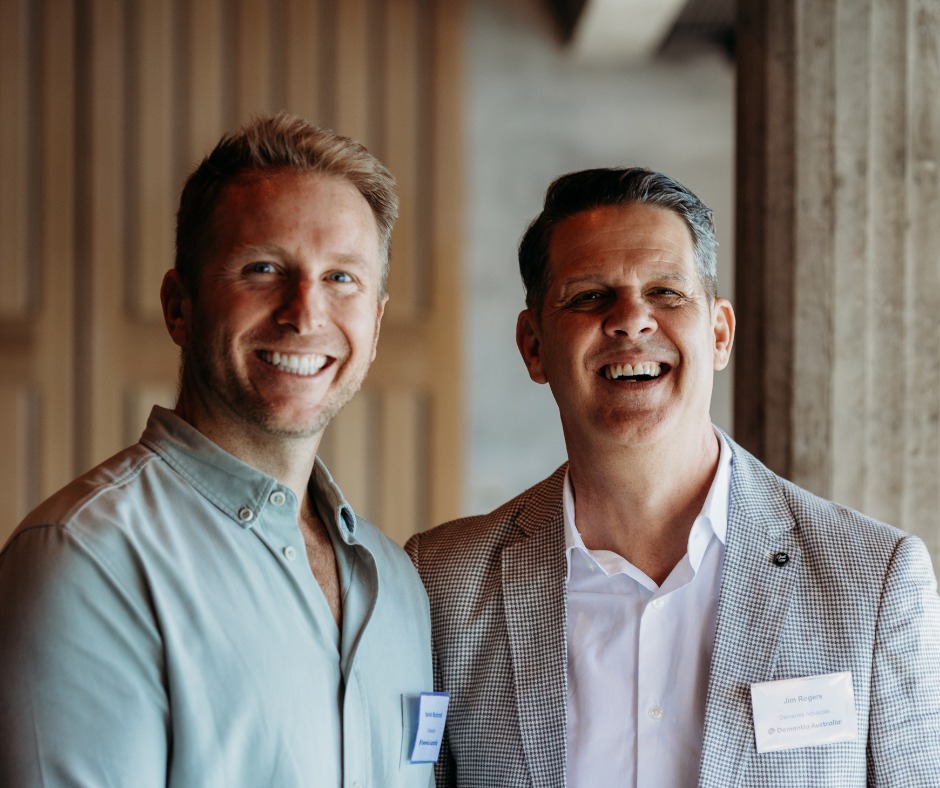 Jim Rogers and Hamish Macdonald at Sydney Opera House