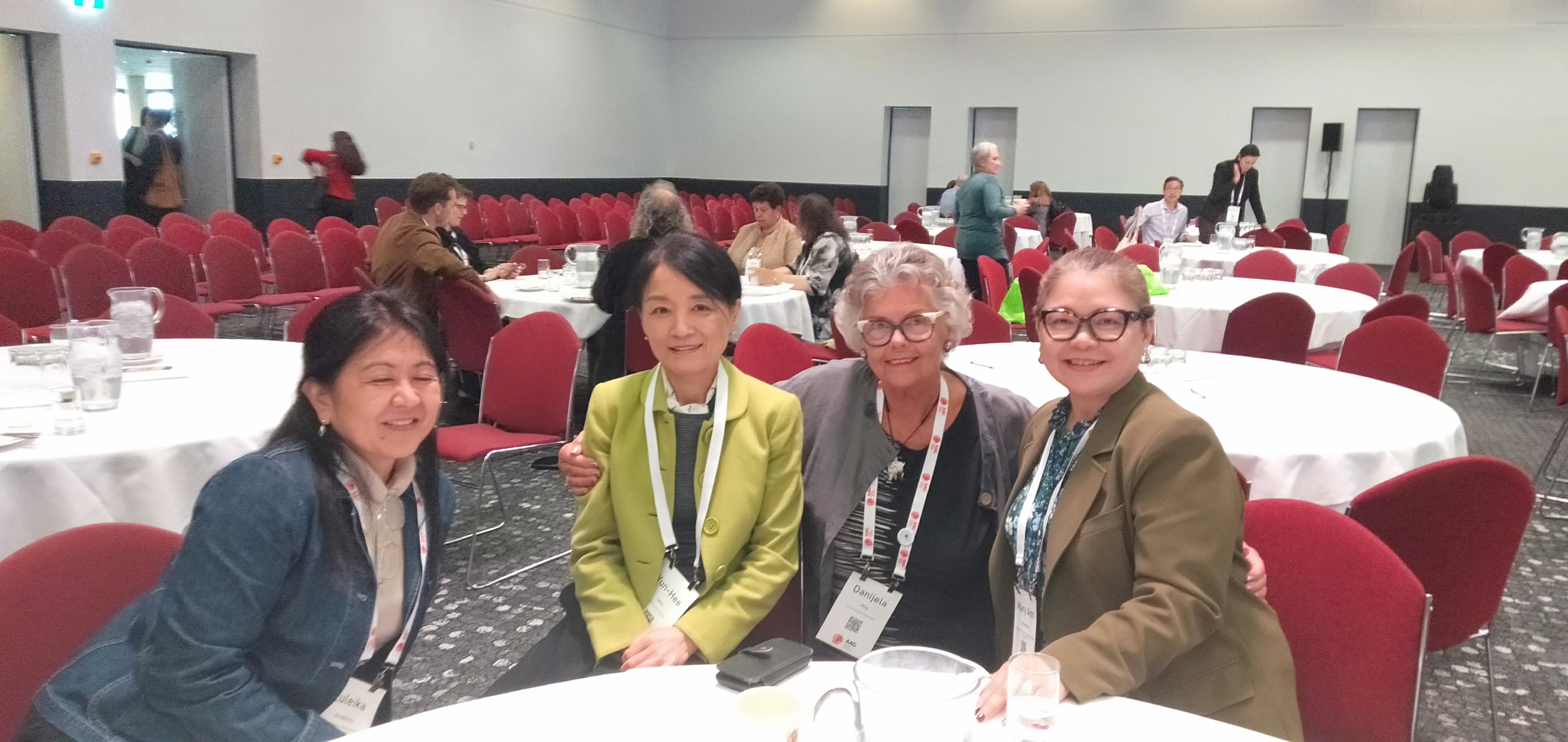 Zuleika Arashiro, Professor Yun-Hee Jeon, Danijela Hlis and Mary Ann Geronimo